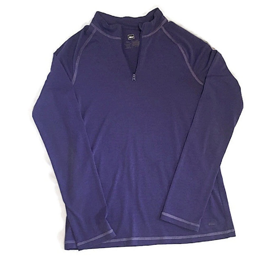 REI Mid-weight 1/2 zip base layer long sleeve top